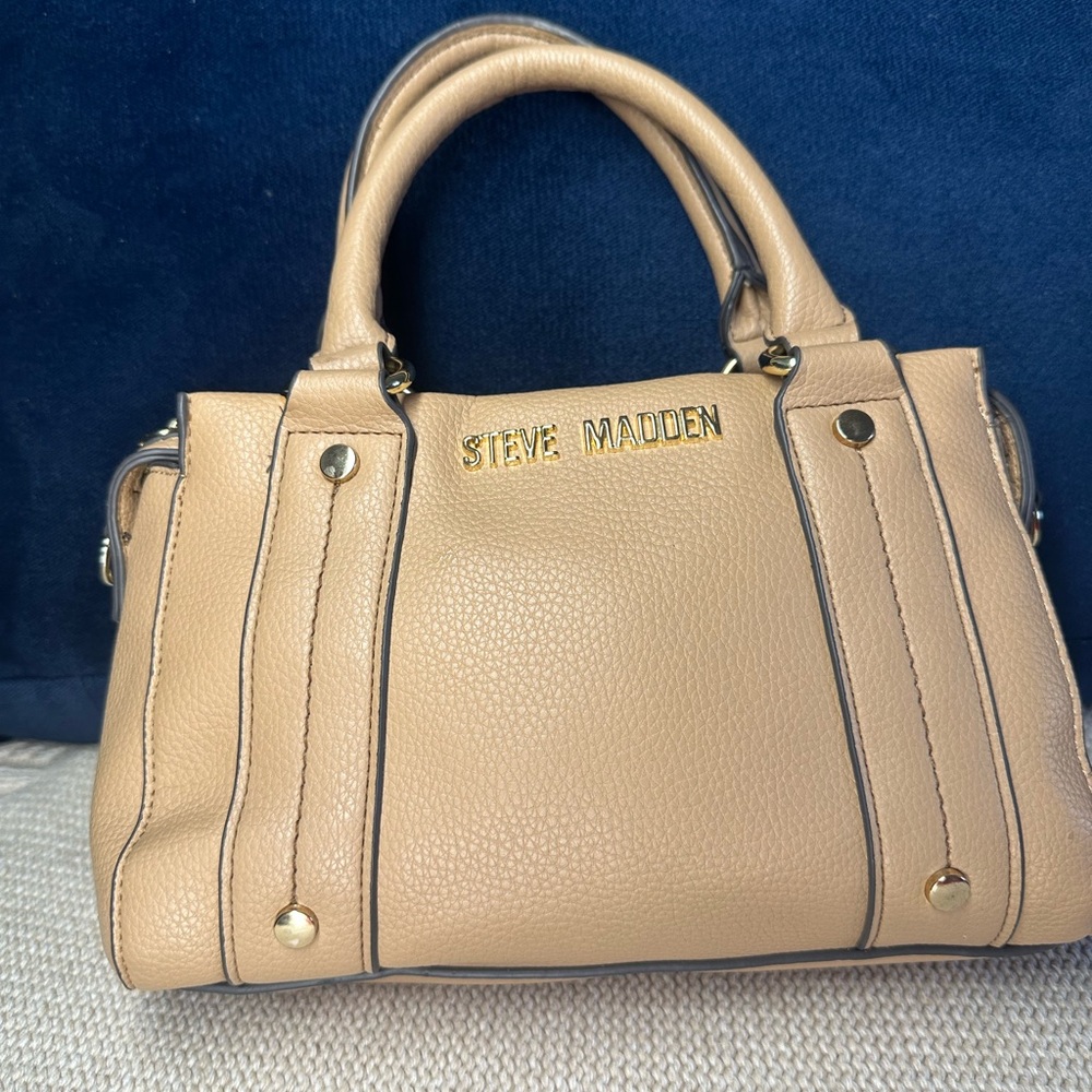 Steve Madden Beige Satchel